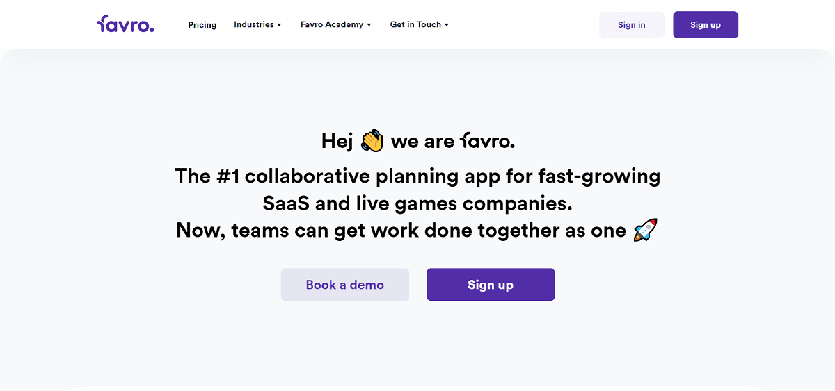 I 14 migliori software di gestione delle attività 5 Favro gestione delle attività